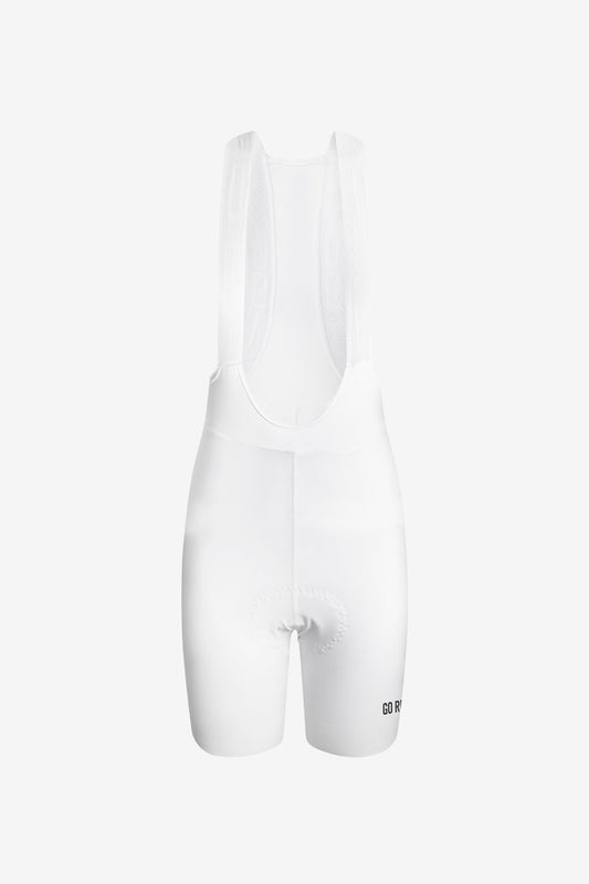 BIB SHORT MUJER CORTO KM200 - MARFIL